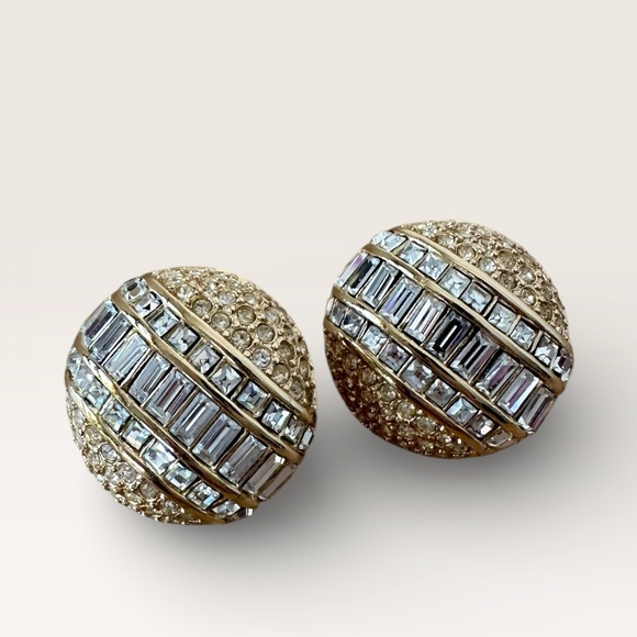 Dior Jewelry - Dior Gold Plated Crystal Earrings